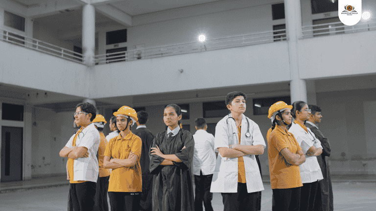 Showcasing students with Placement tasks and capture by top school video production in Ahmedabad