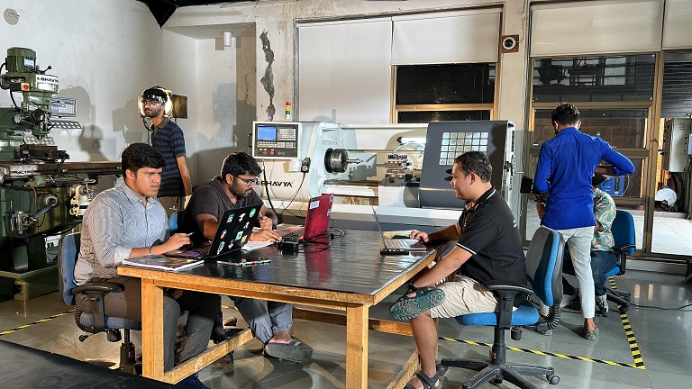 showcasing working employee and capture by cosmos