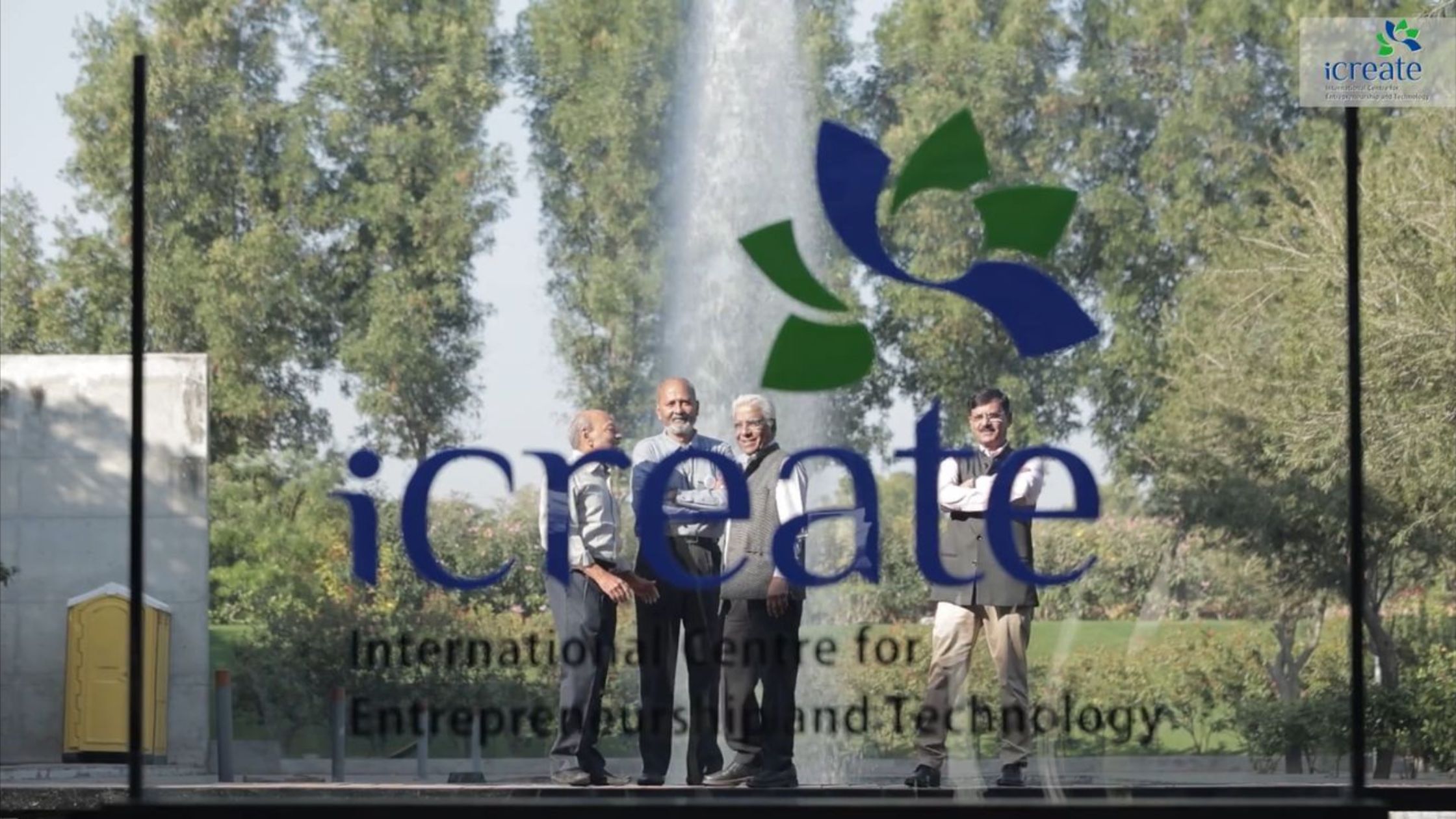 Showcasing iCreate with their management by Video Production for Entrepreneurs Ahmedabad