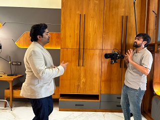 Malhar Thakar promotional shoot with the best documentary video production company in Ahmedabad