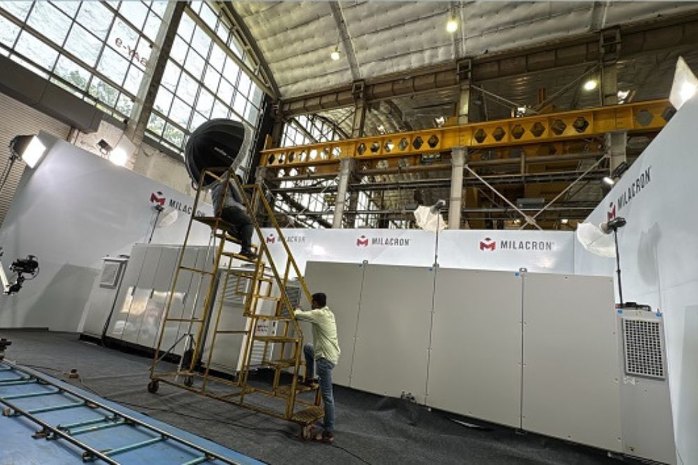 Showcasing Cosmos’s Video Production setup for a manufacturing company in Ahmedabad